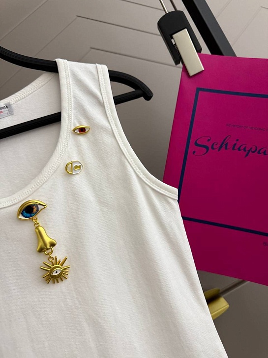 Женская майка Schiaparelli premium - White