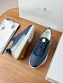 Кожаные кроссовки Brunello Cucinelli Premium - Navy