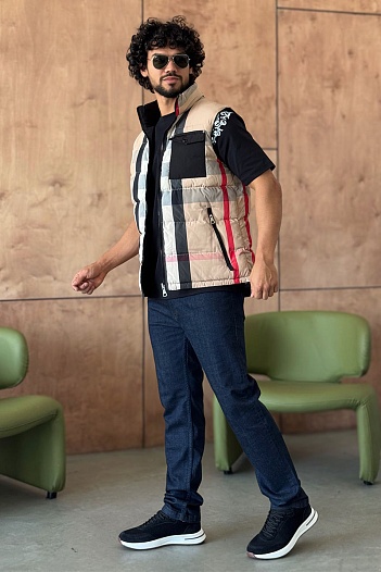 Мужской двусторонний жилет Burberry Check   