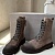 Женские замшевые ботинки Brunello Cucinelli Premium - Brown