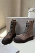Женские замшевые ботинки Brunello Cucinelli Premium - Brown
