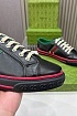 Мужские чёрные кроссовки Gucci GG Monogram