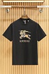 Мужская чёрная футболка Burberry Equestrian Knight