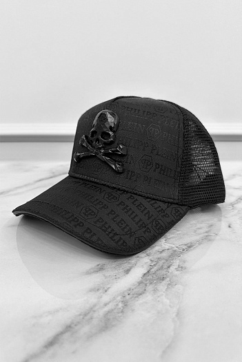 Бейсболка чёрного цвета Philipp Plein skull   