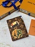 Кожаная обложка для паспорта Louis Vuitton Premium 10x14x2.5 см