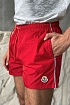 Мужские красные шорты Moncler logo-patch