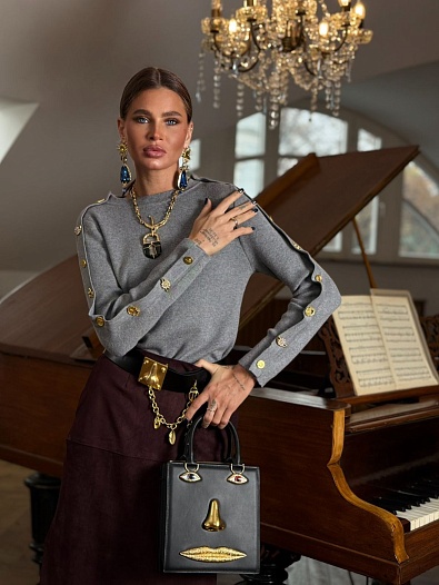 Женский свитер Schiaparelli Premium - Grey   