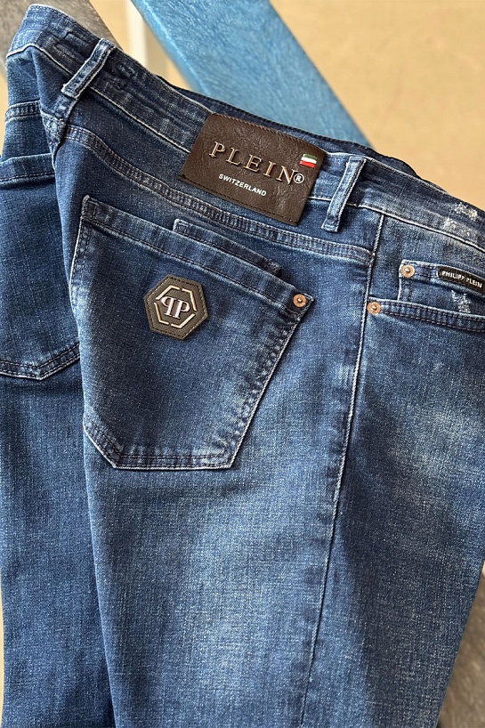 Мужские синие джинсы Philipp Plein Switzerland