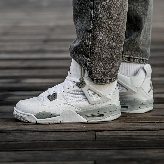 Кроссовки Nike Air Jordan 4 Retro - White Oreo