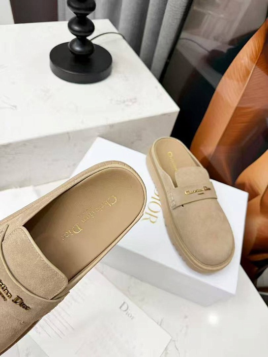 Женские замшевые мюли Dior Boy