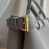 Женская кожаная сумка Prada Buckle 35x25 см (2 расцветки)