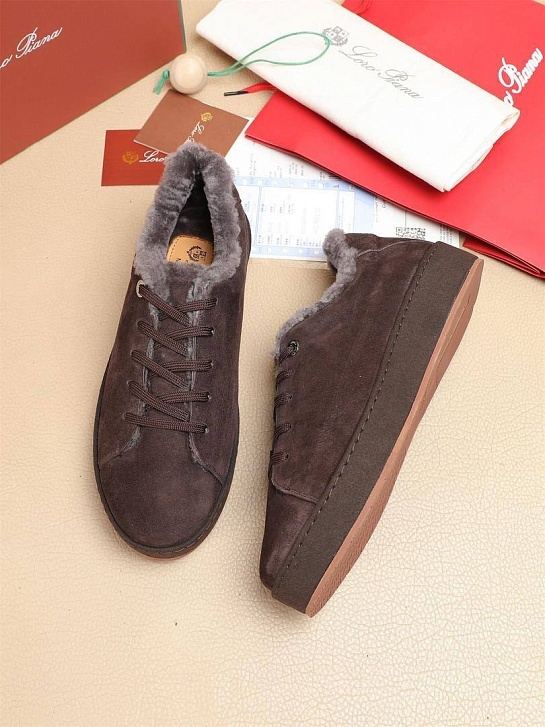 Зимние кроссовки с мехом Loro Piana