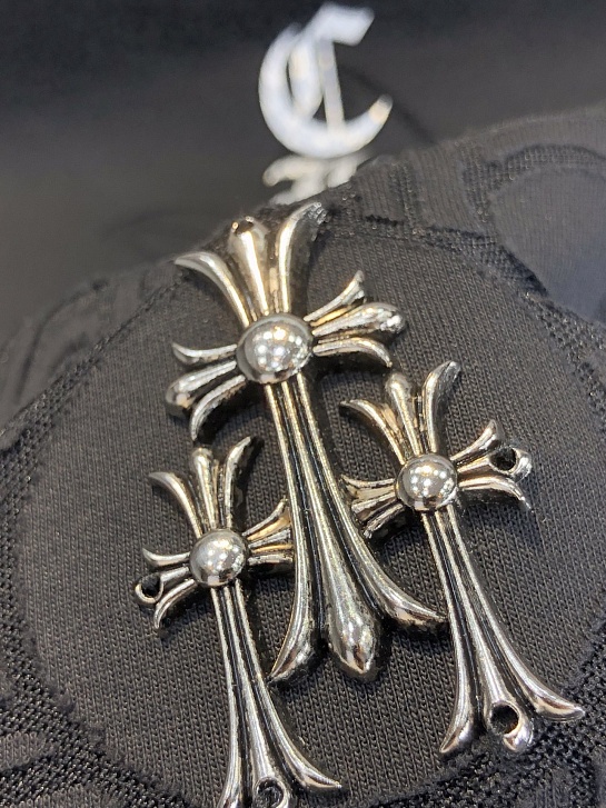 Чёрная оверсайз футболка Chrome Hearts Premium