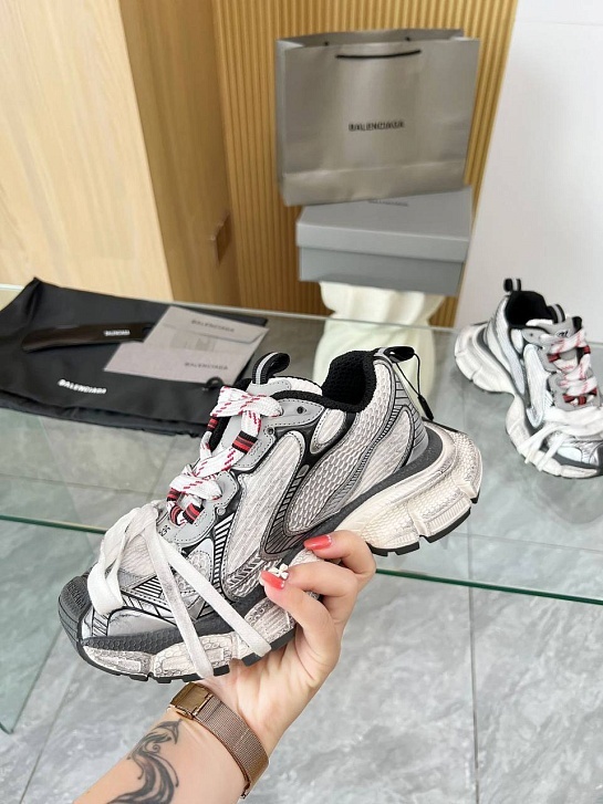 Женские кроссовки Balenciaga premium - White / Grey
