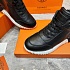Кроссовки с мехом Hermes Bouncing high-top - Black / White