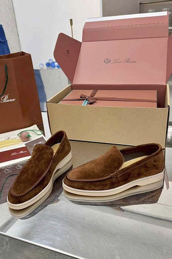 Женские заишевые лоферы Loro Piana Summer Walk premium   