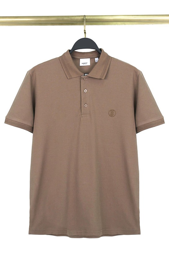 Мужское поло Burberry TB logo - Brown