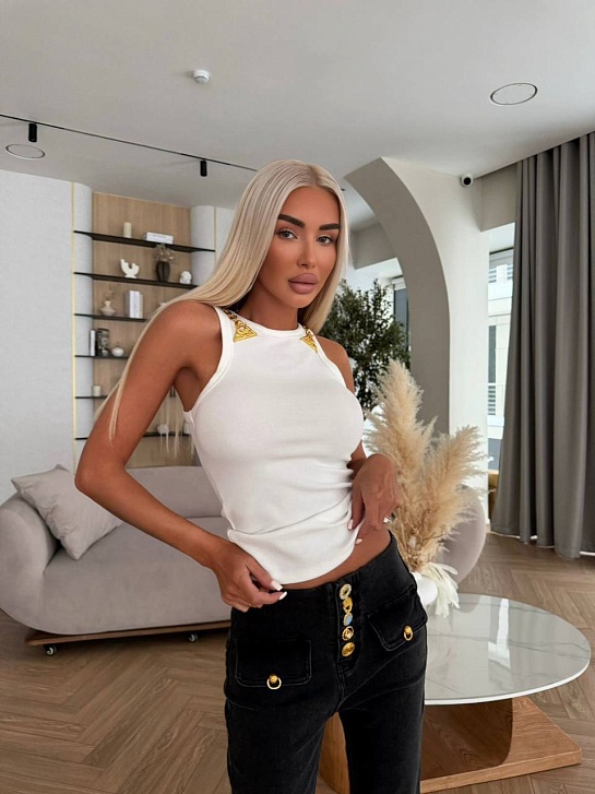 Женская майка Schiaparelli premium - White