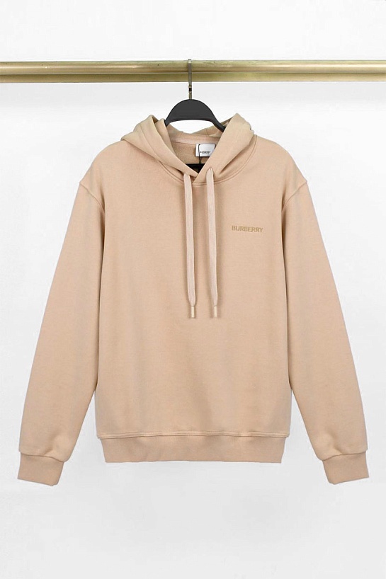 Бежевое худи Burberry Ekd Inlay 'Marks'