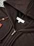 Коричневая кофта на молнии Loro Piana premium