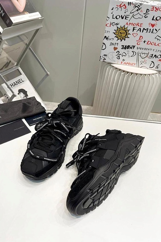 Комбинированные кроссовки Dolce & Gabbana Space - Black