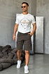 Зелёные шорты Stone Island cargo compass-patch
