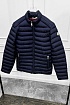 Мужская синяя куртка Moncler logo-patch