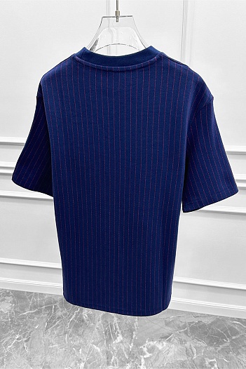 Синяя оверсайз футболка Dior   