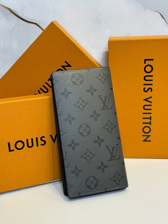Кожаный бумажник Louis Vuitton Brazza premium 10x19x2 см