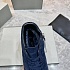 Замшевые кроссовки с мехом Tom Ford high-top - Navy