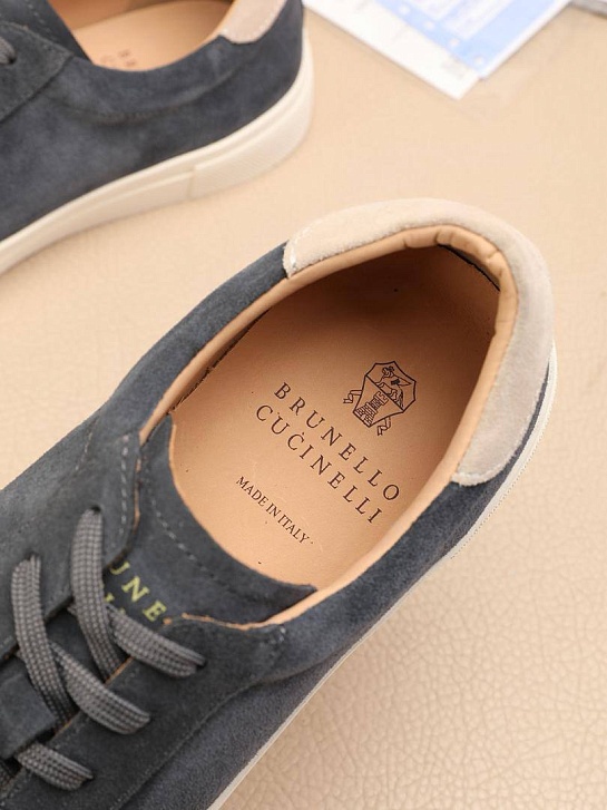 Мужские замшевые кроссовки Brunello Cucinelli
