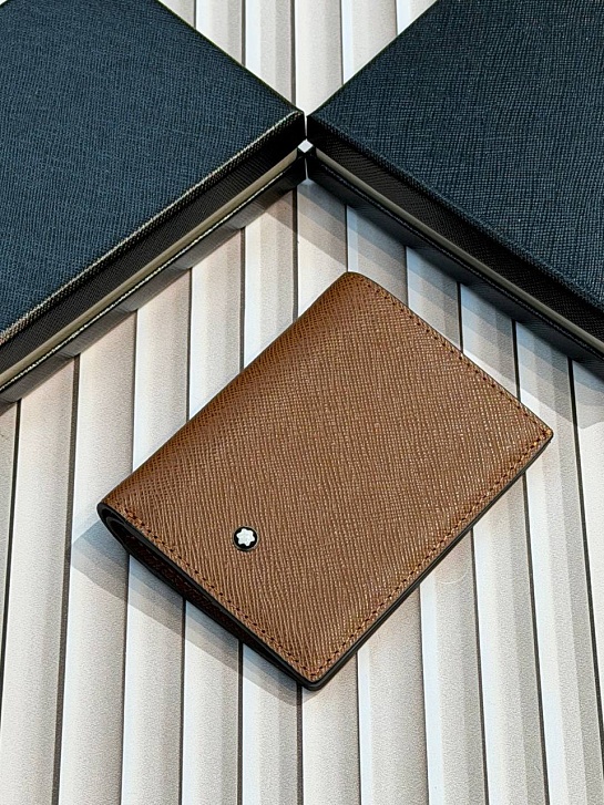 Кожаный кошелёк Montblanc 4CC Sartorial premium 10.5x10 см