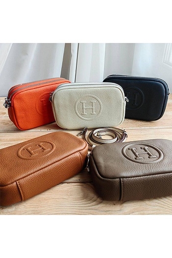 Кожаная сумка Hermes Camera Bag 20x12.5 см (5 расцветок)   