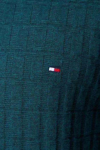 Мужской джемпер Tommy Hilfiger logo-embroidered - Green   