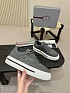 Комбинированные кроссовки Prada logo-plaque - Grey