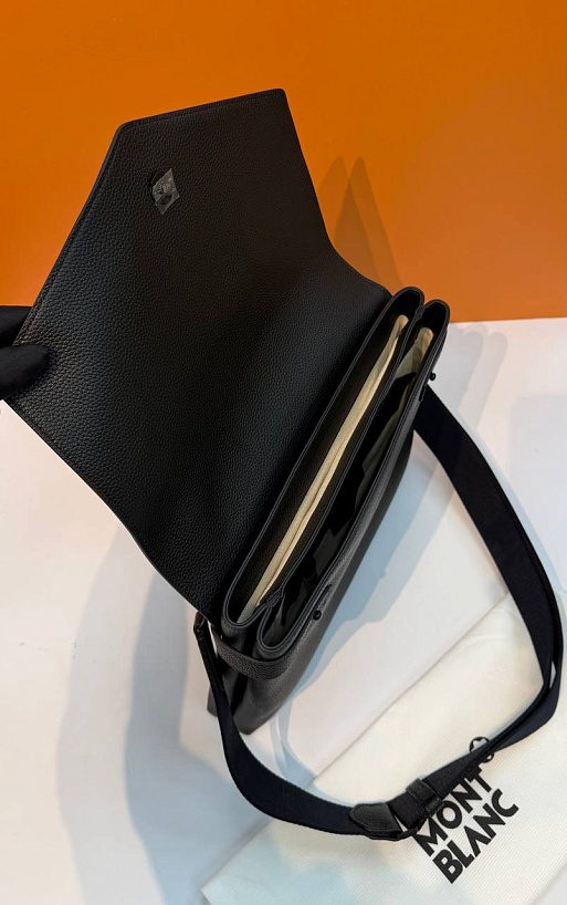 Кожаная сумка Montblanc Companion premium 32x28x5 см
