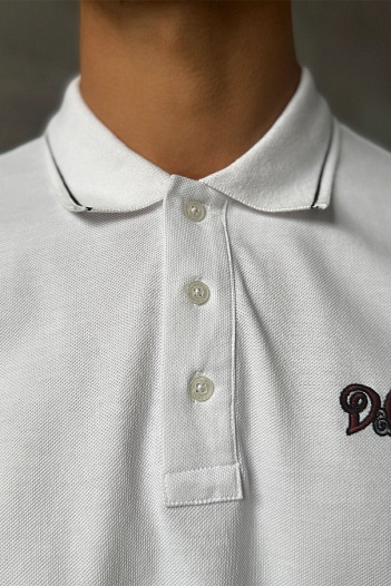 Классическое белое поло Dolce&Gabbana   