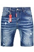 Джинсовые шорты Dsquared2 "ICON" - Blue