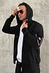 Мужская кофта чёрного цвета Moncler side pocket