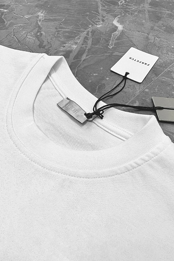 Мужская оверсайз футболка Dior - White   