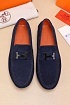 Мужские замшевые мокасины Hermes