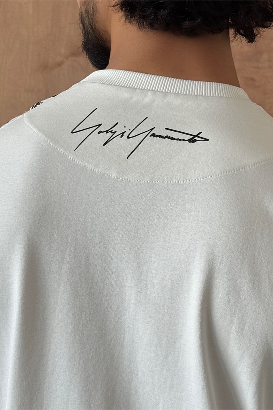 Мужская белая футболка Y-3 Yohji Yamamoto