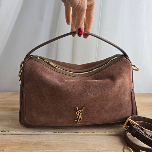 Замшевая сумка Yves Saint Laurent 29x18 см   