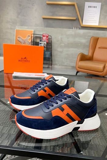 Мужские кроссовки Hermes - Navy   