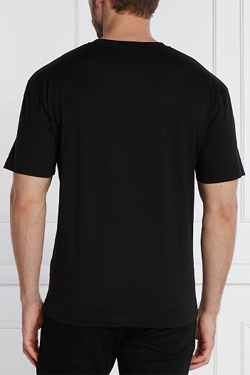 Мужская чёрная футболка Calvin Klein logo-print   