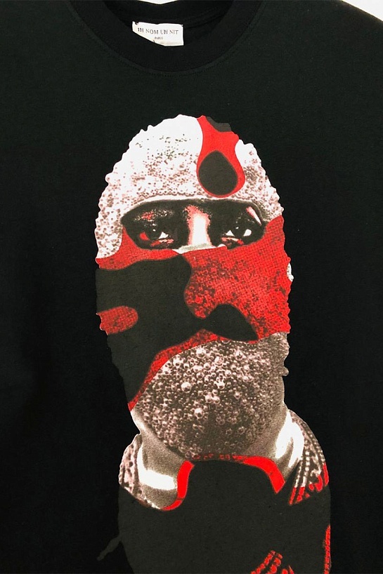 Мужская чёрная футболка Ih Nom Uh Nit "Mask On"