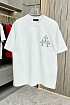 Белая оверсайз футболка Chrome Hearts Premium