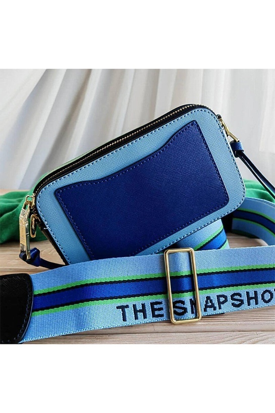 Кожаная сумка Marc Jacobs Snapshot 19x11 см - Blue