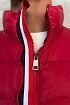 Мужской красный жилет Moncler logo-patch