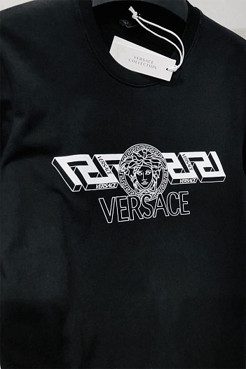 Мужская футболка Versace Medusa - Black   